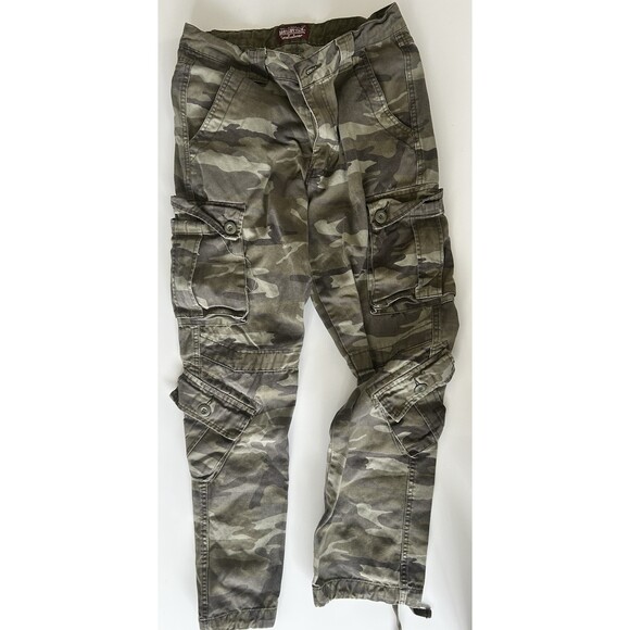 Matchstick Other - Matchstick Camo Cargo Pants – Utility Military Y2K Gorpcore Streetwear (Unisex)